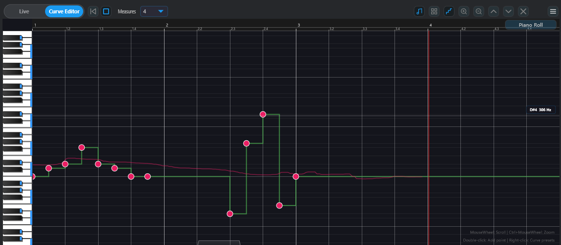 Graphical Curve Editor