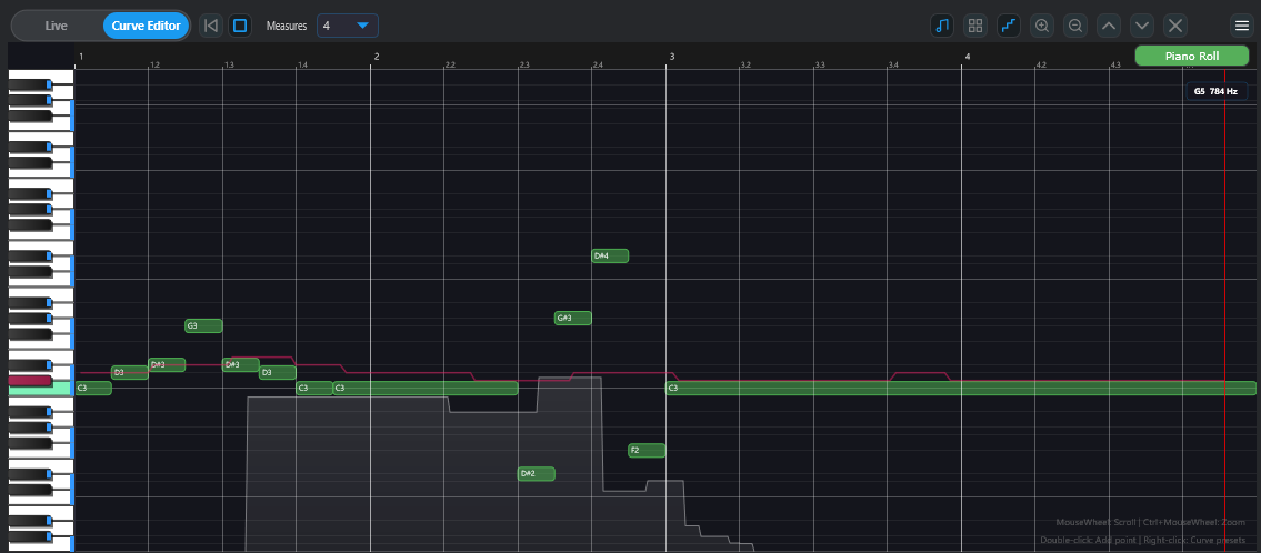 Piano Roll View
